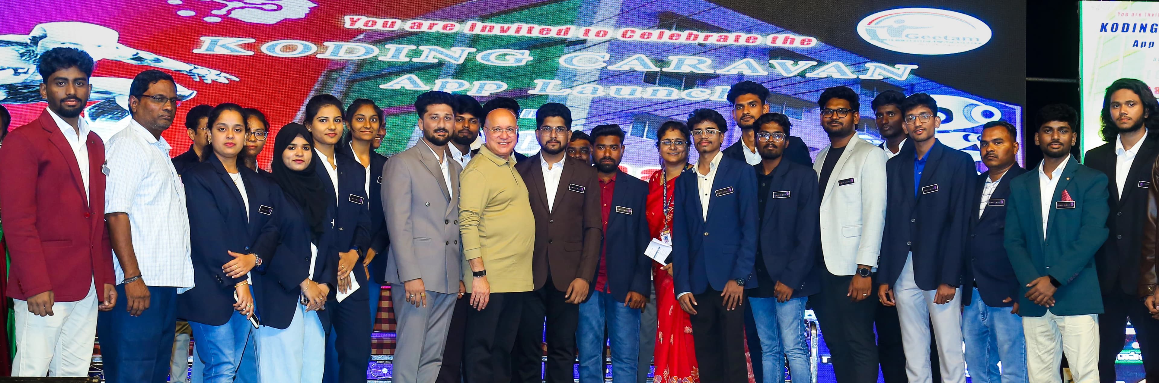 Trilics India event by TRILINEUM with the core team on stage